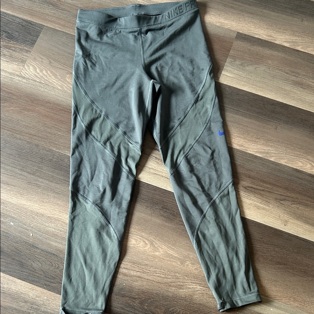 Nike Olive Green Leggings